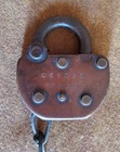 Vintage Chicago South Shore   South Bend Brass Adlake Railroad Lock - Css sb