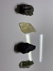 Tektite Impactite Starter Set 4 Piece Moldavite  Ldg  Indochinite  Darwin Glass