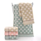 Towels 35 75cm Hand Or Bath Towel 500gsm Soft Absorbent Spot Design Bathroom   
