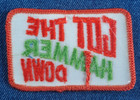 Nos 70s Vintage Got The Hammer Down 3  Patch Trucker Retro Groovy Hippie Cool