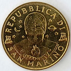 2000 R San Marino 20 Lire - Man Toward 3rd Millennium Commemorative Km 400 Italy