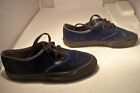 Vintage Vans Made In Usa Blue Velvet Skate Shoes Women Size 6
