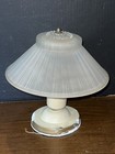 Vintage Ceiling Light Fixture Frosted Glass Shade Large With Mount