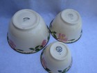 Vtg Franciscan Desert Rose Nesting Mixing Bowls Set 3 Vintage  Usa Free Shipping