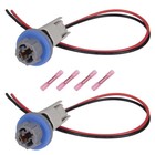 2 Set Rear License Plate Light Bulb Socket Wiring Harness Kit For Ford F-150