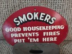 Vintage Sipco Good Housekeeping Smokers Metal Sign   Ashtray Wall Mounted