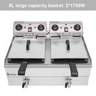 Zokop 3400w 24 9qt Electric Countertop Deep Fryer Commercial Basket Fry Home New
