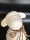 Lamb Sheep Figurine White   Rustic Twine Bow Farmhouse Decor Cottagecore Nursery