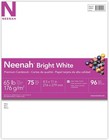 Bright White Cardstock 8 5 X 11 65 Lb 176 Gsm White 75 Paper Sheets