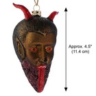 Krampus Christmas Tree Ornament 4 5  Glass Naughty Children Devil Folklore New