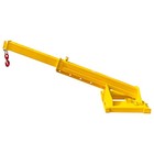 5t 11000lbs Forklift Telescopic Jib Crane Boom Yellow Mobile Adjustable Lifting