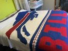 Buffalo Bills Handmade Afghan Blanket - Queen Size