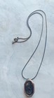 Antique Victorian Mourning Brooch Pin Pendant Necklace Braided Hair Silver Flaw