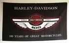 Harley Davidson 100 Years 3x5 Ft Motorcycle Flag Banner Garage Man Cave