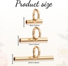 12pcs Pin To Pendant Converters 3 Sizes Brooch Converter Brass Pin