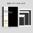 2026-2027 Planner - Weekly And Monthly  8  X 10   Black