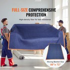 Uimoso Moving Blankets 80  X 72  Packing Blanket Furniture Pads 12 Pack 35 Lb dz