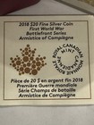 2018  20 99 99  Fine Silver Coin  Ww I Armistice Of Compiegne  With Ogp   Coa  