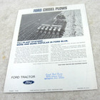 Vintage 1971 Ford Tractor Chisel Plow Farm Brochure