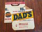Vintage Unused Dad s Root Beer 16 Oz  Cardboard Tote Nos