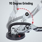 Electric Drywall Sander 710w Variable Speeds With Extendable Handle   Led Light