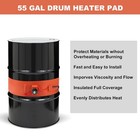 55-gallon Drum Pail Heater Pad -  Electric Silicone Barrel Heat Pad Band Warmer