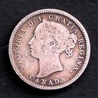 Canada 1898 10c Ten Cent  925 Silver Coin Queen Victoria Obverse  6