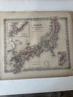 1855 Colton s Atlas Hand Colored Engraving Map Japan