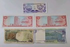 Lot Of 5 Different Foreign Paper Money Banknotes World Currency 185