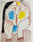 Pablo Picasso Lithograph Coa Original Signed In Pen Numbered In Pencil Art
