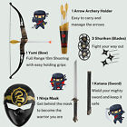 Ninja Warrior Toy Weapons Bow And Arrow Sword Shuriken Mask Kids Role Play Set