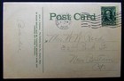 Vintage 1908 Postcard Railroad Arch Main Street Springfield Ma Railway Train