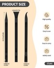 12 Pcs Carbon Fiber Plastic Scrapers Tool  Non-scratch Scraper Tool For Black