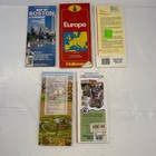 Road Tourist Travel Maps Lot Of 5 Maps Boston Mexico Europe Grand Canyon Boulder