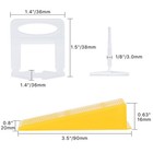 Jauyas Tile Leveling System Tile Plier 1500pcs Piece Tile Spacers Clips 300pcs