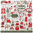 Echo Park Paper Co Christmas Time 12x12 Cardstock Paper Craft Scrapbooking Kit