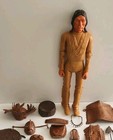 Marx Johnny West Vintage Action Indian Chief Cherokee With Accessories