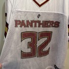 Predator Sports Panthers 32 Football Jersey White Burgundy Gold Mens Size Am