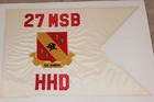 Single Sided  Guidon Flag Display 27 Msb Main Support Battalion Hhd Army 4 1 Cav