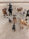 Schleich And Papo Safari Farm Animals Pet Dog Knight 28 Figure Lot See Pics