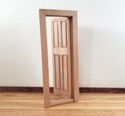 Dollhouse Narrow Door 4 Panel Interior Or Exterior 1 12 Scale Wood Cla70133