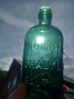 Hopkins  Chalybeate Baltimore Teal Blue Green Near Mint Mineral Water Bottle  