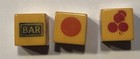 Rare Vintage 5 8    Butterscotch Bakelite Slot Machine Dice  3 