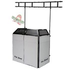 Dj Booth Table Lighting Truss Stand System - Foldable Panel Stage Platform Scrim