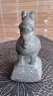 Burmese Antique Bronze Weight Of Mythical Toaung Lion Bull Hybrid Bird