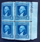 Us Stamps Scott 710-713 5-8c 1932 Washington Bicentennial Plate Blocks Mnh