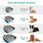 Jumbo Orthopedic Dog Sofa Bed All-season Non-slip Base 4 Sizes Available