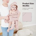 Hooded Baby Towels For Newborn 2 Pack 100  Muslin Cotton Towel For Babies   highly