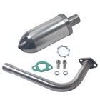 Exhaust Muffler Pipe Kit For Predator 212cc 196cc 6 5hp Gas Mini Bike Go Kart