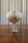 Vintage White Wooden Pond Yacht Hull